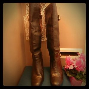 🌹Worn ONE time!! Jessica Simpson Brown knee highs